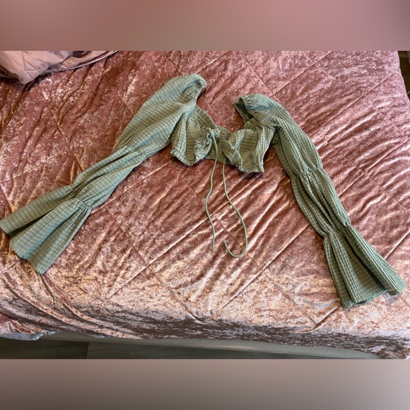 Textured crop top - Picture 3 of 4